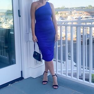 Blue one shoulder dress *perfect for wedding*